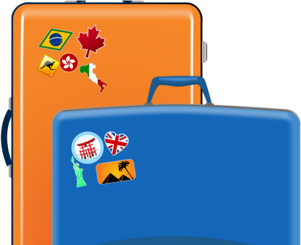 Luggage Clipart Holiday - Handbook On Tourism Development And Management [book] (640x480)