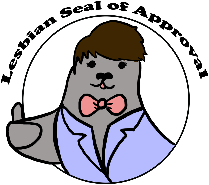 Lesbian Seal Of Approval By Kirstiecatlady - Man Cave Private Custom Sticker (rectangle) (991x806)
