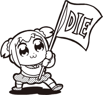 Popuko Is A Lesbian - Pop Team Epic Die (400x371)