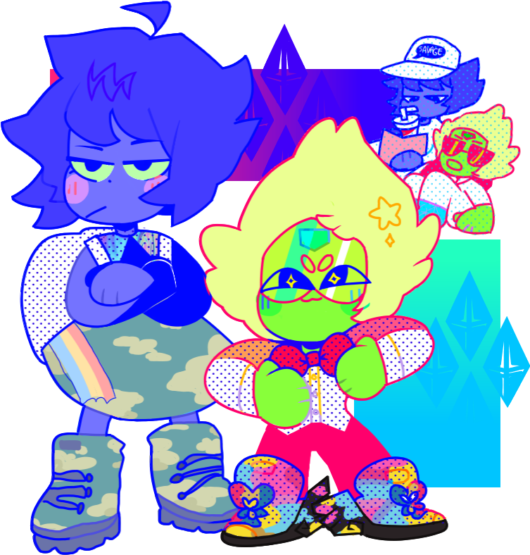 Steven Universe, Lesbian, Chibi, Lesbians - Cartoon (766x796)