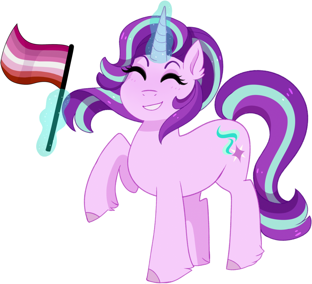 Emera33, Flag, Glowing Horn, Implied Lesbian, Lesbian - Lesbian (1151x1024)