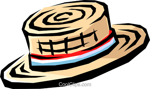 Straw Hat Royalty Free Vector Clip Art Illustration - Chapeu De Palha Png (480x286)