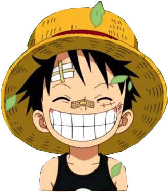 Best Straw Hat Clipart Straw Hat Pirates - Luffy Kid Smile (403x403)