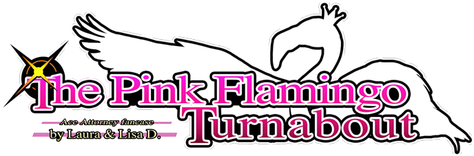 Pink Flamingo Turnabout - Phoenix Wright Ace Attorney (745x265)