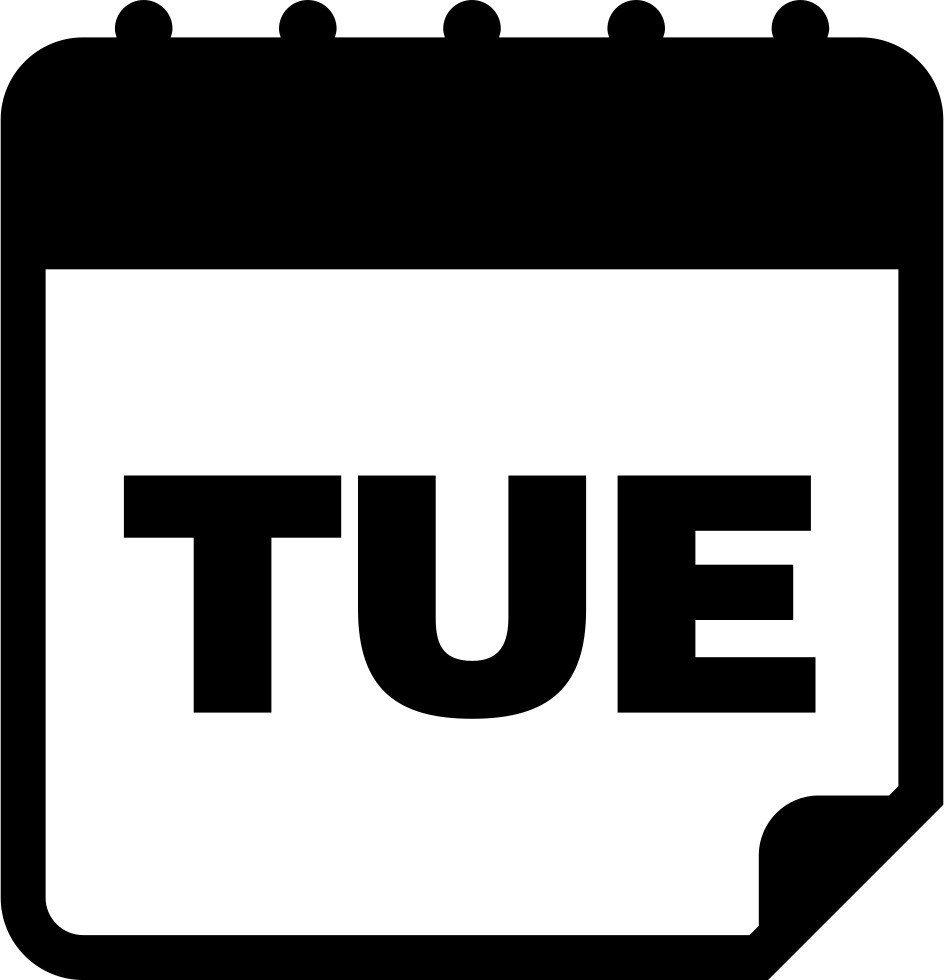Tuesday Daily Calendar Page Comments - Saturday Calendar Icon (944x980)