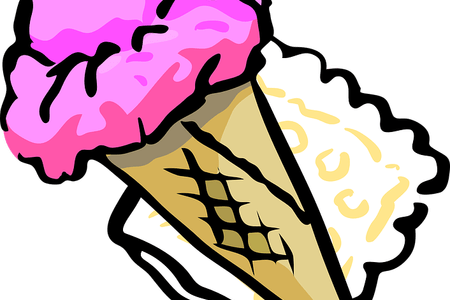 Marshmellow Clipart Weenie Roast - Black And White Transparent Ice Cream Clipart (450x300)