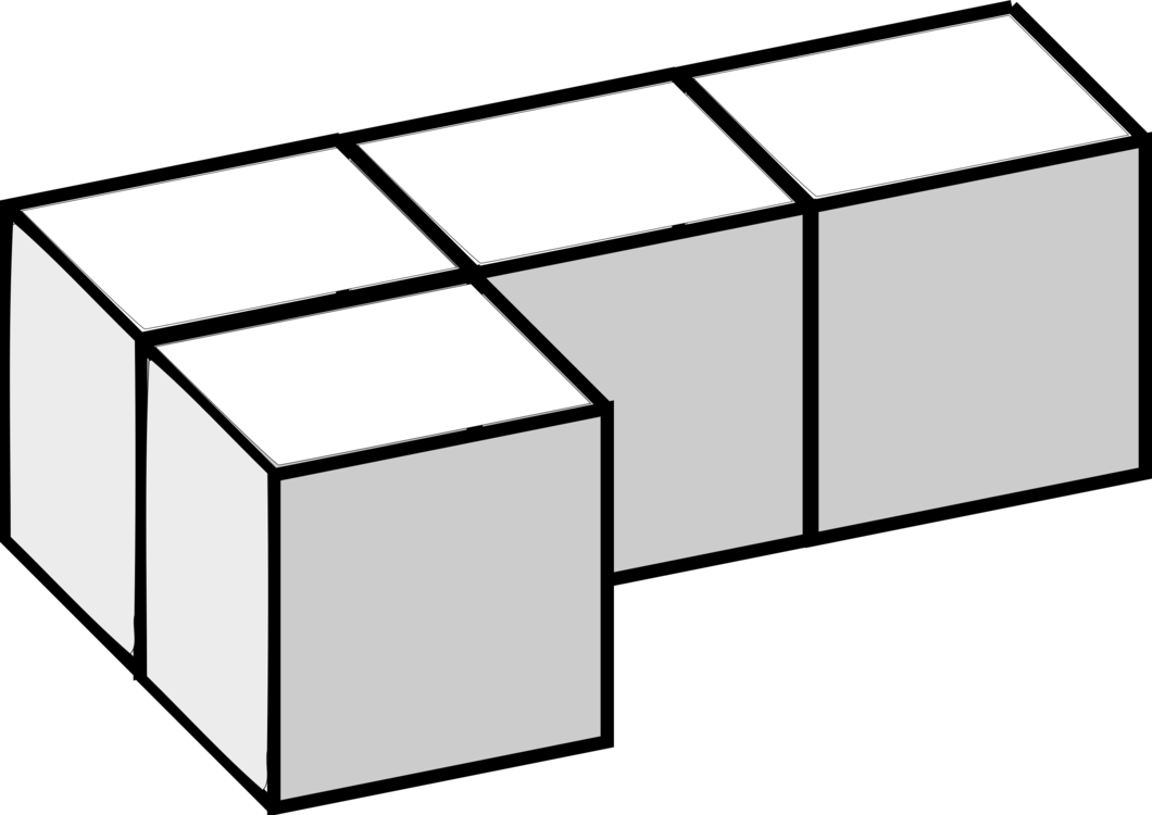 White Point Line Art Angle Material - Tetris 3d Block Png (1060x750)