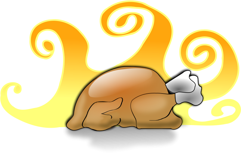 Clipart, Cooked Turkey Clipart Cooked Turkey Clipart - Cooked Turkey Clipart (800x520)