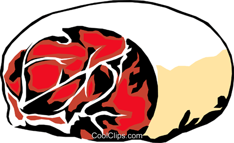 Roast Beef Royalty Free Vector Clip Art Illustration - Roast Beef (480x293)