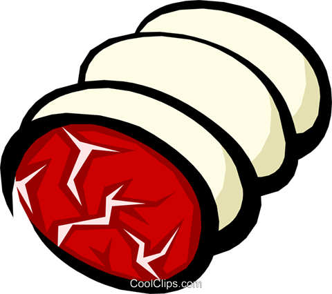 Roast Beef Royalty Free Vector Clip Art Illustration - Steak (480x426)