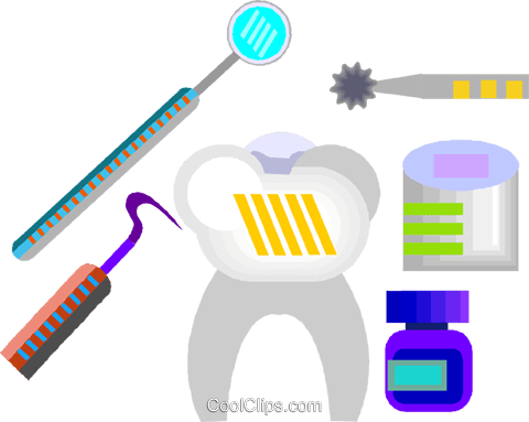 Tooth Dentist Equipment Royalty Free Vector Clip - Tooth Dentist Equipment Royalty Free Vector Clip (480x383)