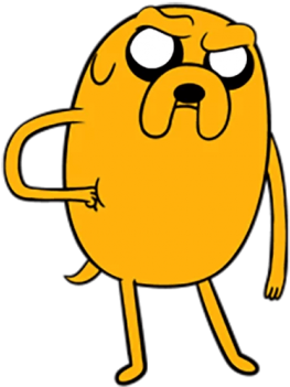 Reaction Contempt - Adventure Time Whatsapp Stickers (360x360)