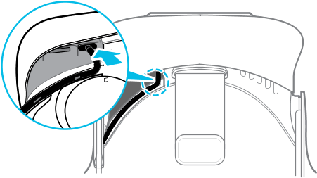 Insert The Cable Connector Of The Device To The Usb - Vive Pro Usb C Port (500x279)