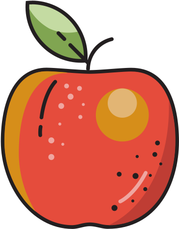 Picture Stock Orange County Icons Download - แอ ป เปิ้ ล รูป การ์ตูน (512x512)