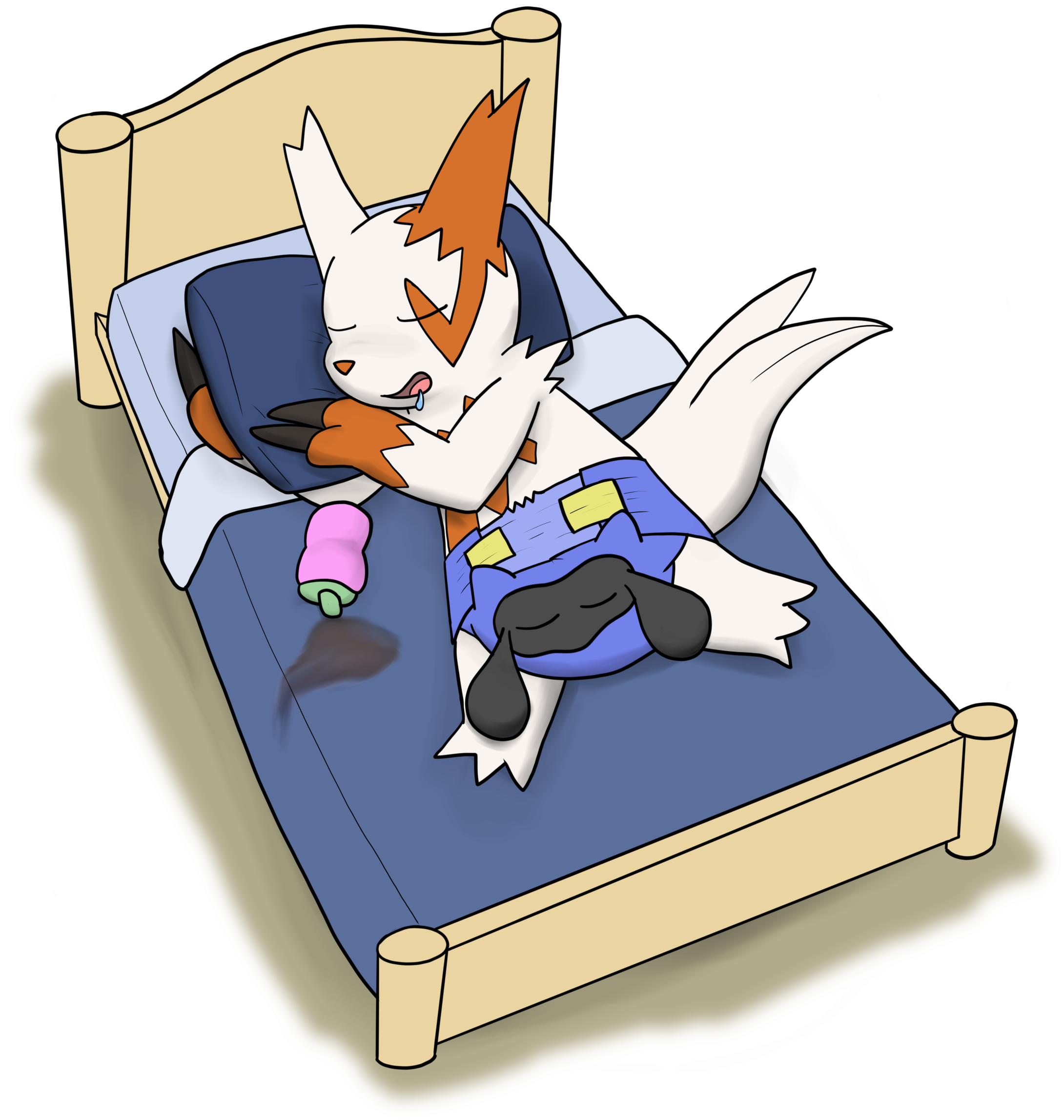 Nighttime Diaper Duty - Night (2200x2300)