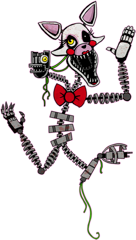 Mangle Five Nights At Freddy's By Kaizerin - Five Nights At Freddy's 2 Mangle Drawing (600x800)
