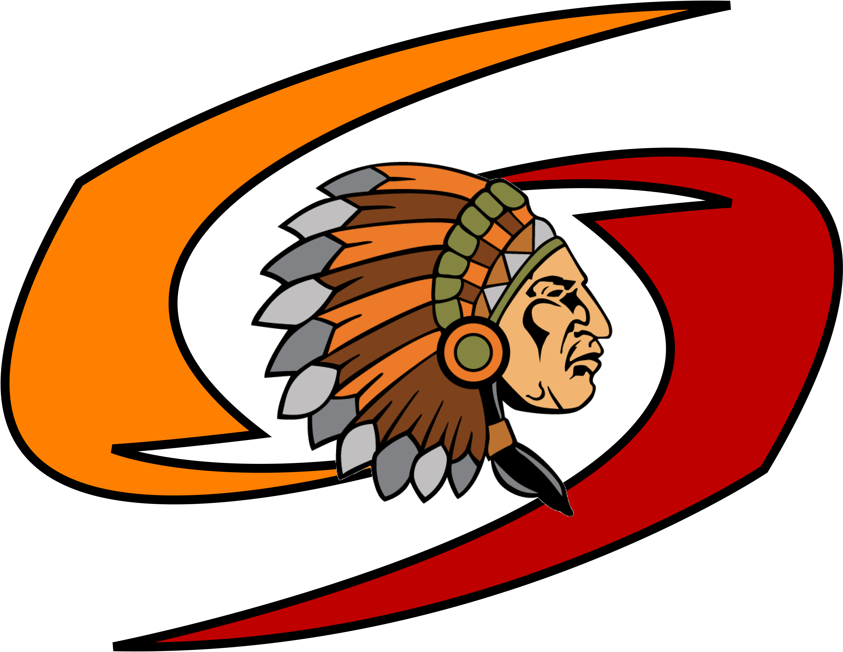Storm And Cherokee High School Logo - Clip Art (3300x2399)