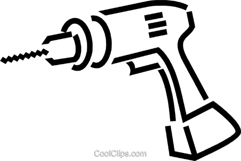 Pin Power Drill Clipart - Cordless Drill Clip Art (480x320)