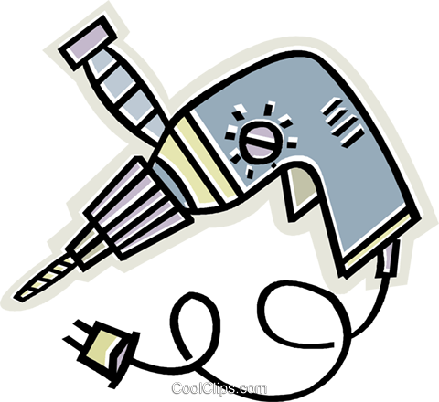 Drill Royalty Free Vector Clip Art Illustration - Drill (480x440)