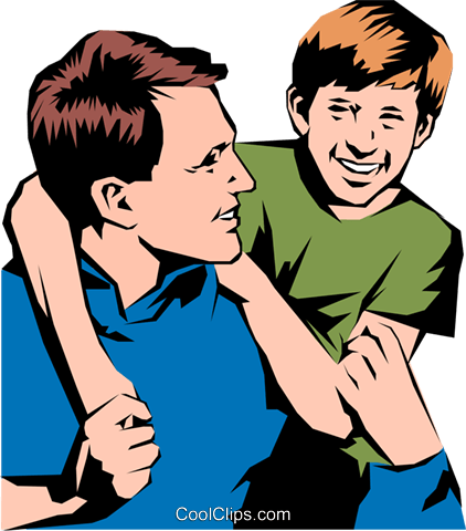 And Son Clipart At - Father And Son Clipart Png (422x480)