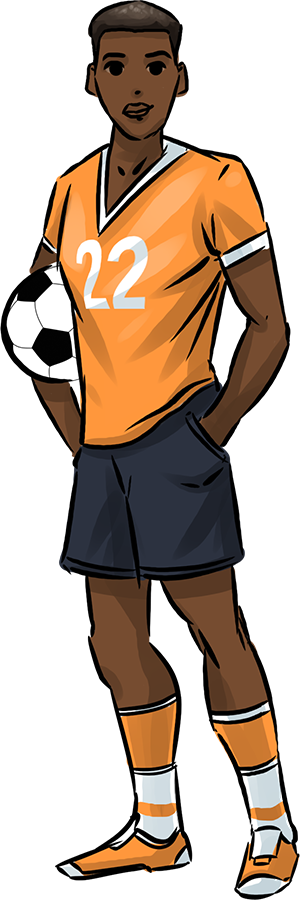 Salim Is An 18 Year Old Somali Student Who Came To - Cartoon (300x900)