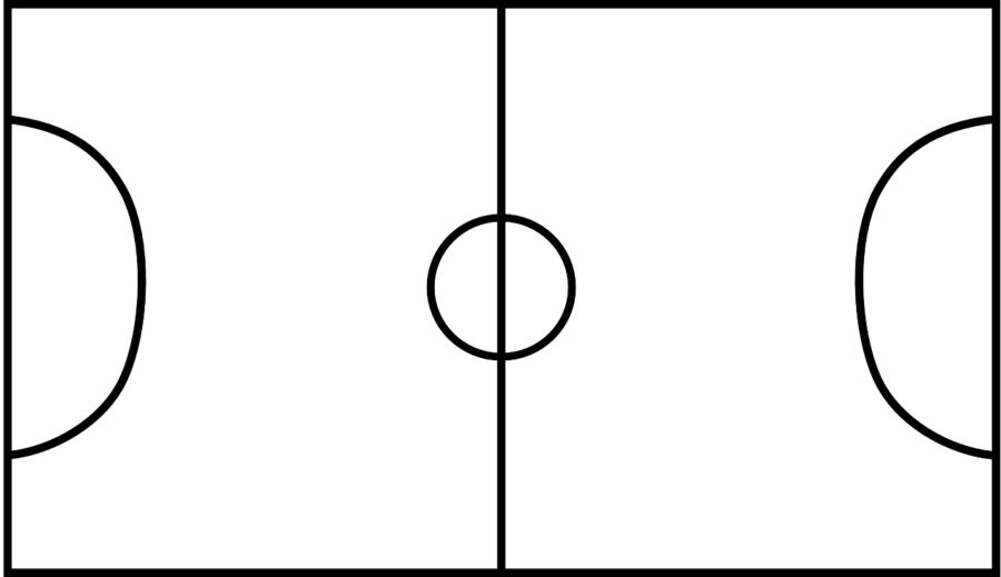 Download Soccer Field Black And White Clipart Football - Soccer Field Clip Art (900x519)