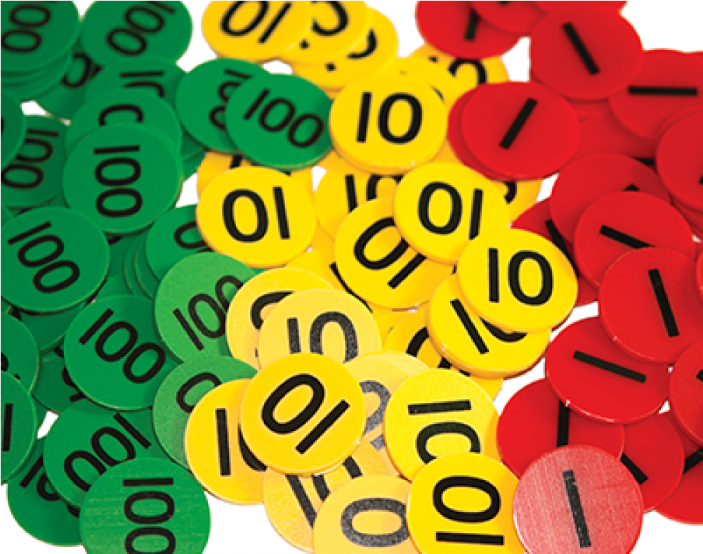 Place Value Counters Set Of - Maths Place Value Counters (1000x1000)