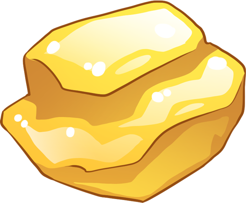 Minosource The Guide To Mino Monsters Arts And Crafts - Gold Nugget Clipart Png (500x414)