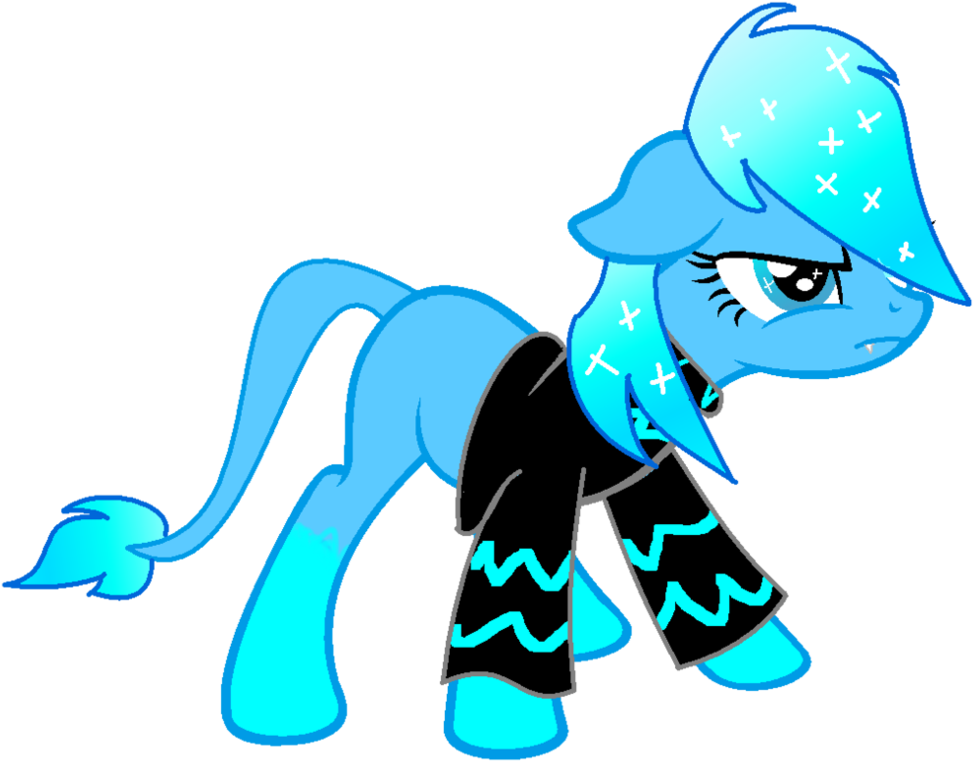 Ice Pony Auction Closed Jpg Black And White Download - Mlp Ice Dragon Pony (1004x796)