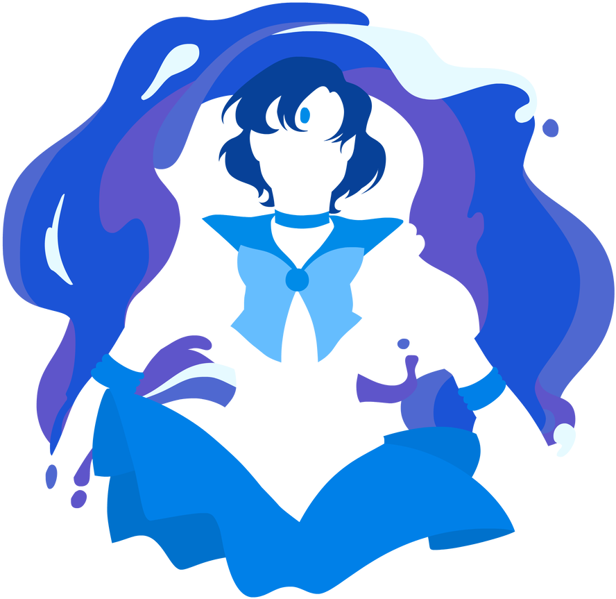 Mercury Minimalist By Empty-brooke - Sailor Mercury (919x870)
