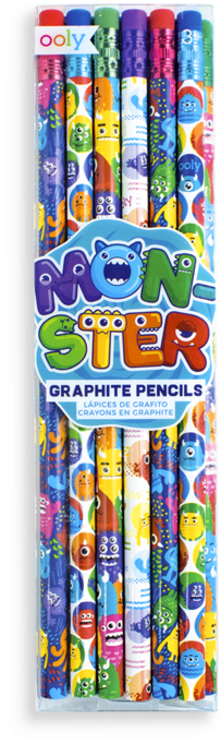 Clip Art Transparent Monster Pencils Ooly - Ooly Pencils (800x800)