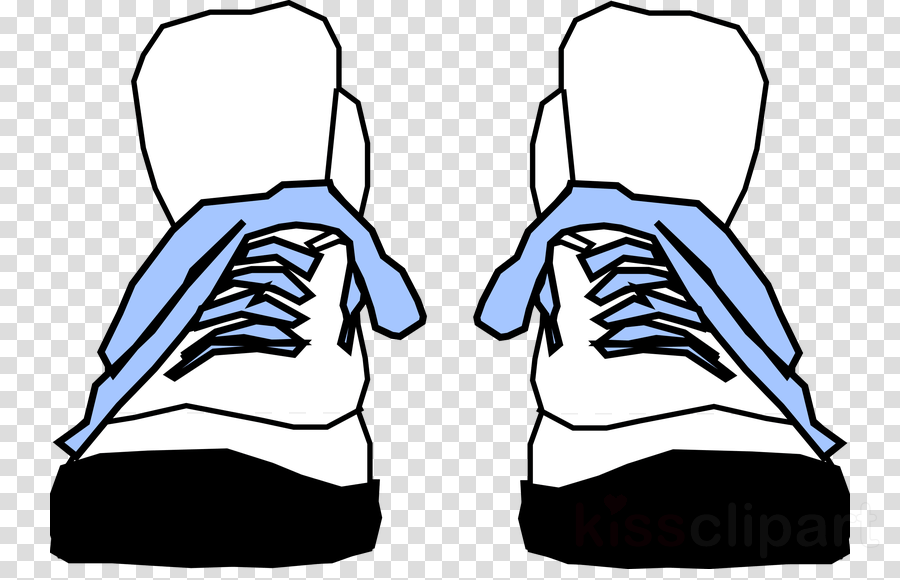 Sneakers Clip Art Clipart Sneakers High-top Clip Art - High Top Shoe Cartoon (900x580)