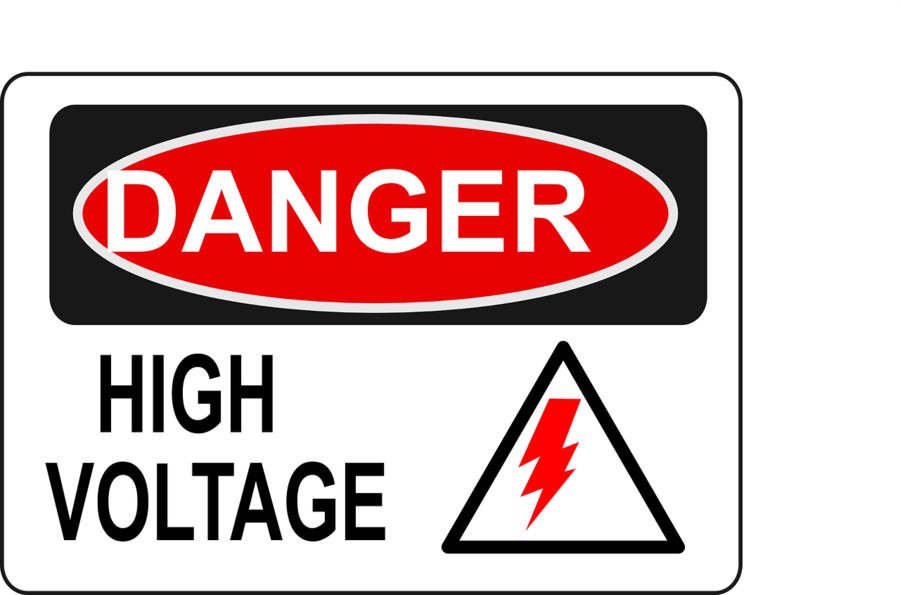 Danger High Voltage Logo Clipart High Voltage Electric - Danger High Voltage Free (900x595)
