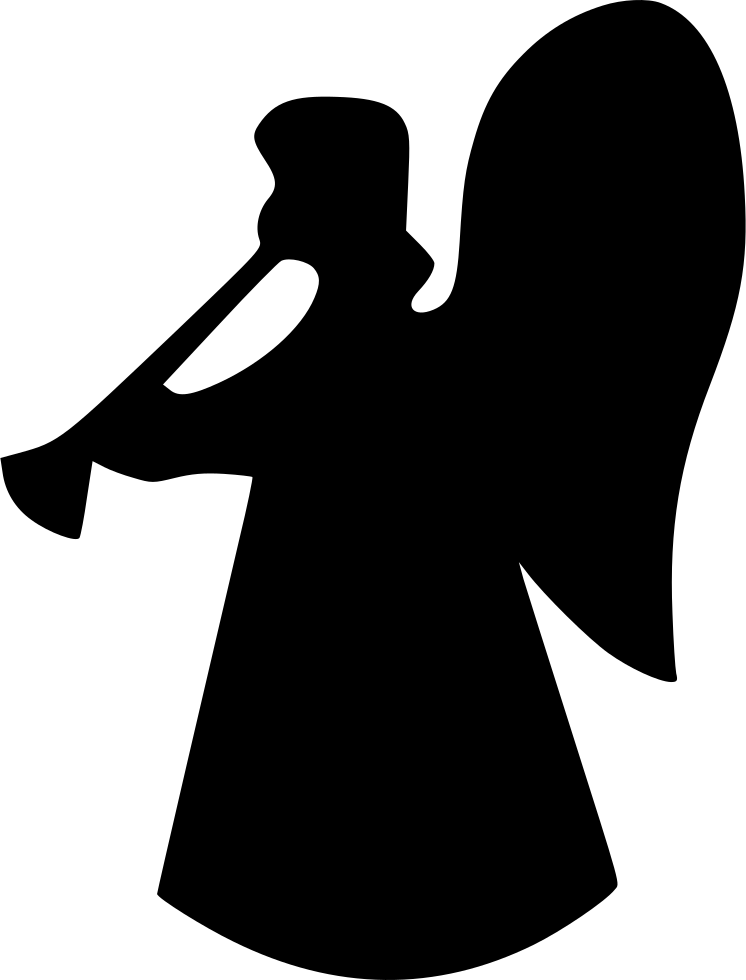 Clip Transparent Stock Angel Svg Christmas - Icon (746x980)