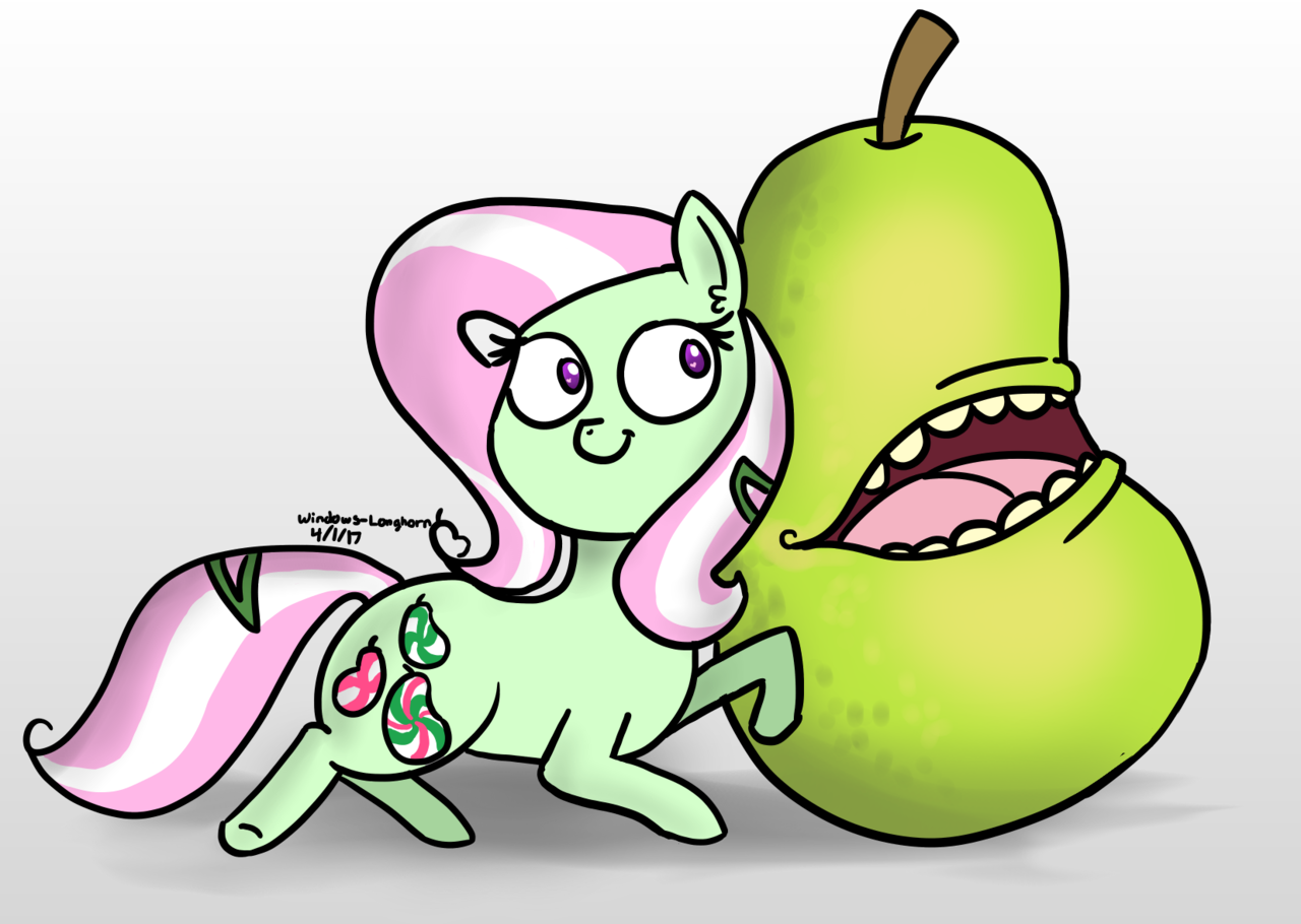 Windows 95, Biting Pear Of Salamanca, G3, Minty, Pony, - Cartoon (1280x910)