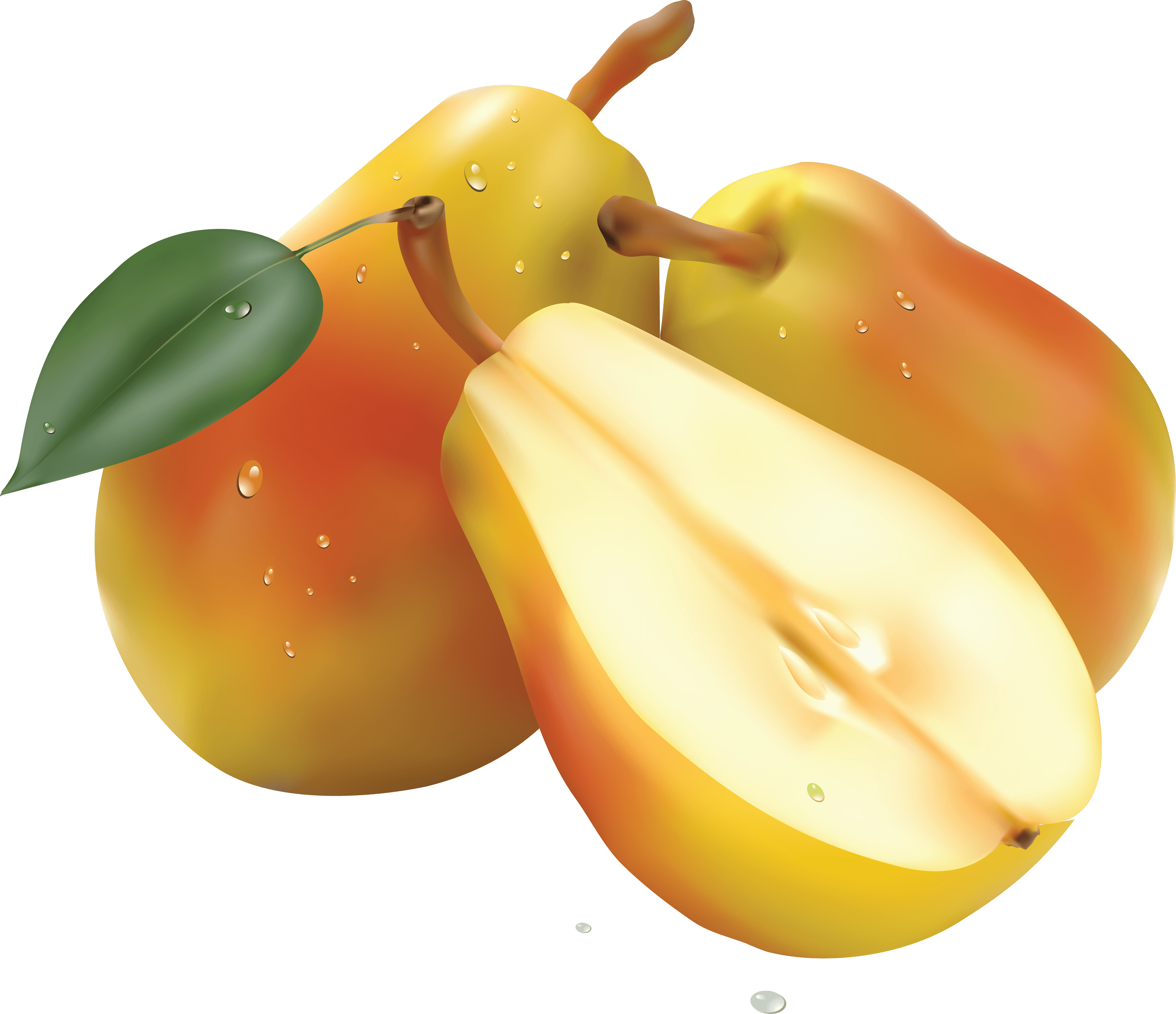 Pear Clipart Nashpati - Pear Png (3560x3070)