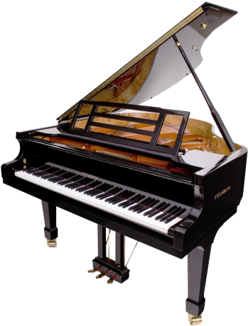 Grand Piano Png - Feurich 161 (399x505)