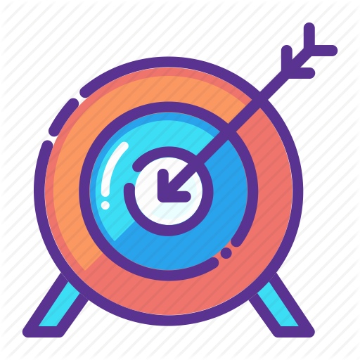 Picture Black And White Archery Vector Bullseye Arrow - Archery Clipart Black & White (512x512)