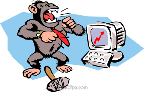 Gorillas Royalty Free Vector Clip Art Illustration - Management Style (480x307)