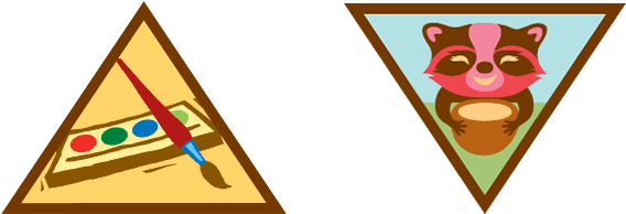 Brownie Artist Badges - Girl Scout Badge (613x225)