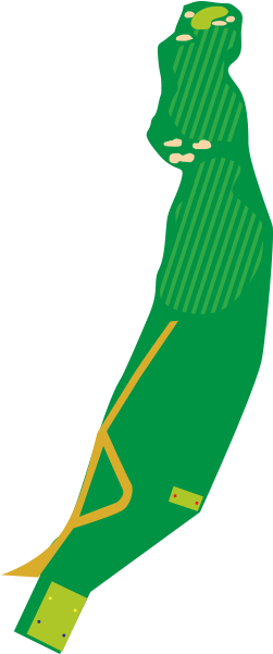 A Pair Of Bunkers On Both Sides - Illustration (353x600)