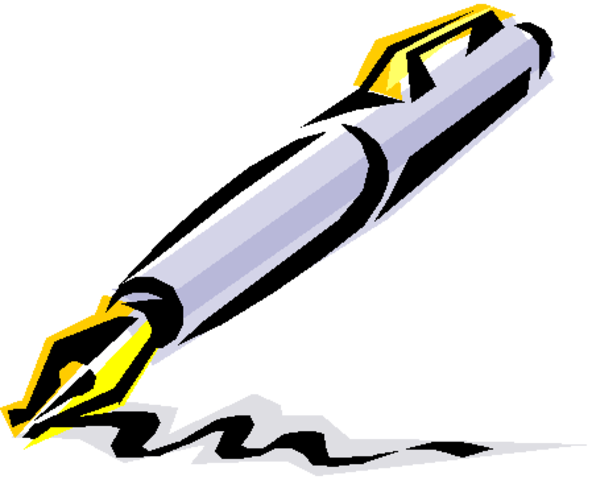 Cool Pen Royalty Free Vector Clip Art Illustration - Write A Sports Article (592x480)