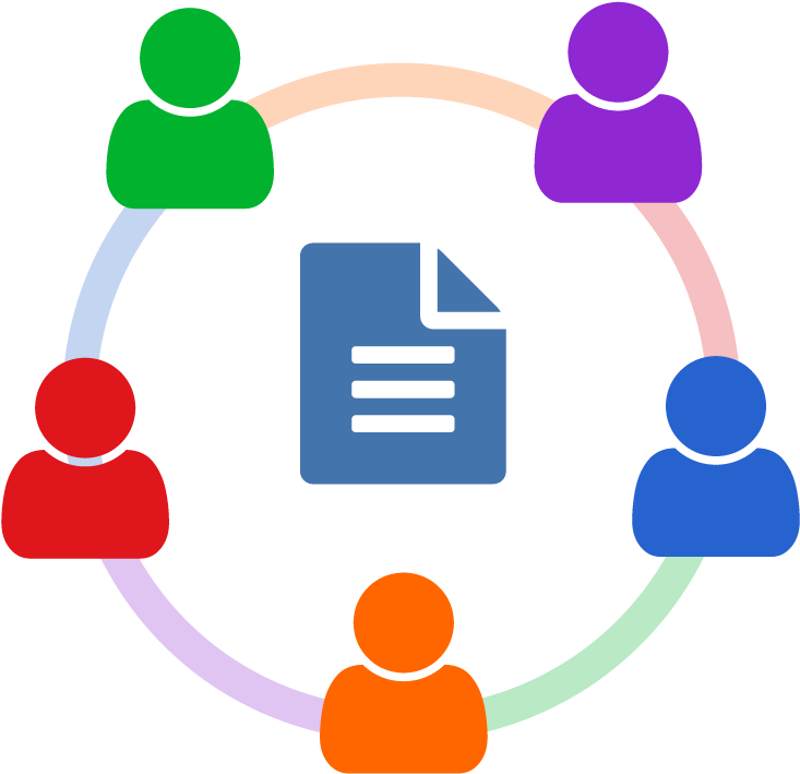 Collaboration Clipart School Based Management - Peer-to-peer (800x800)