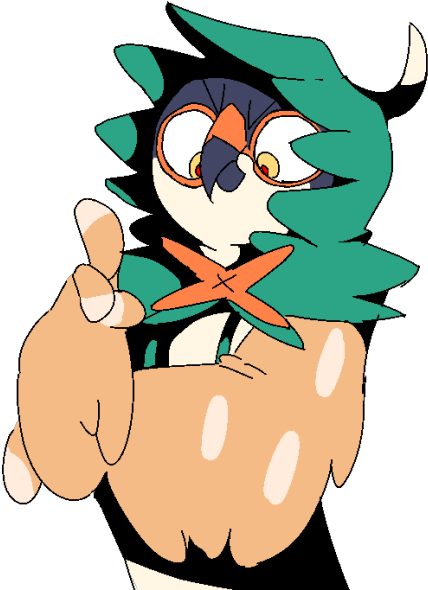 What If Rowlet - Cartoon (540x620)