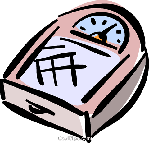 Bathroom Scale Royalty Free Vector Clip Art Illustration - Vocabulary (480x460)