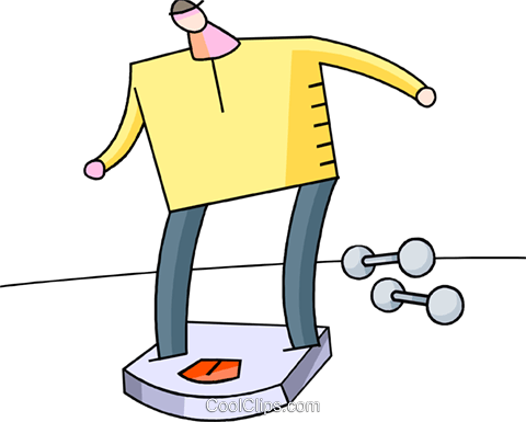 Bathroom Weight Scales Royalty Free Vector Clip Art - Illustration (480x385)