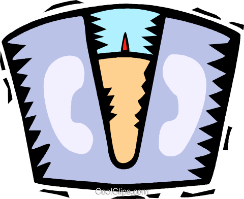 Bathroom Scale Royalty Free Vector Clip Art Illustration - Emblem (480x392)