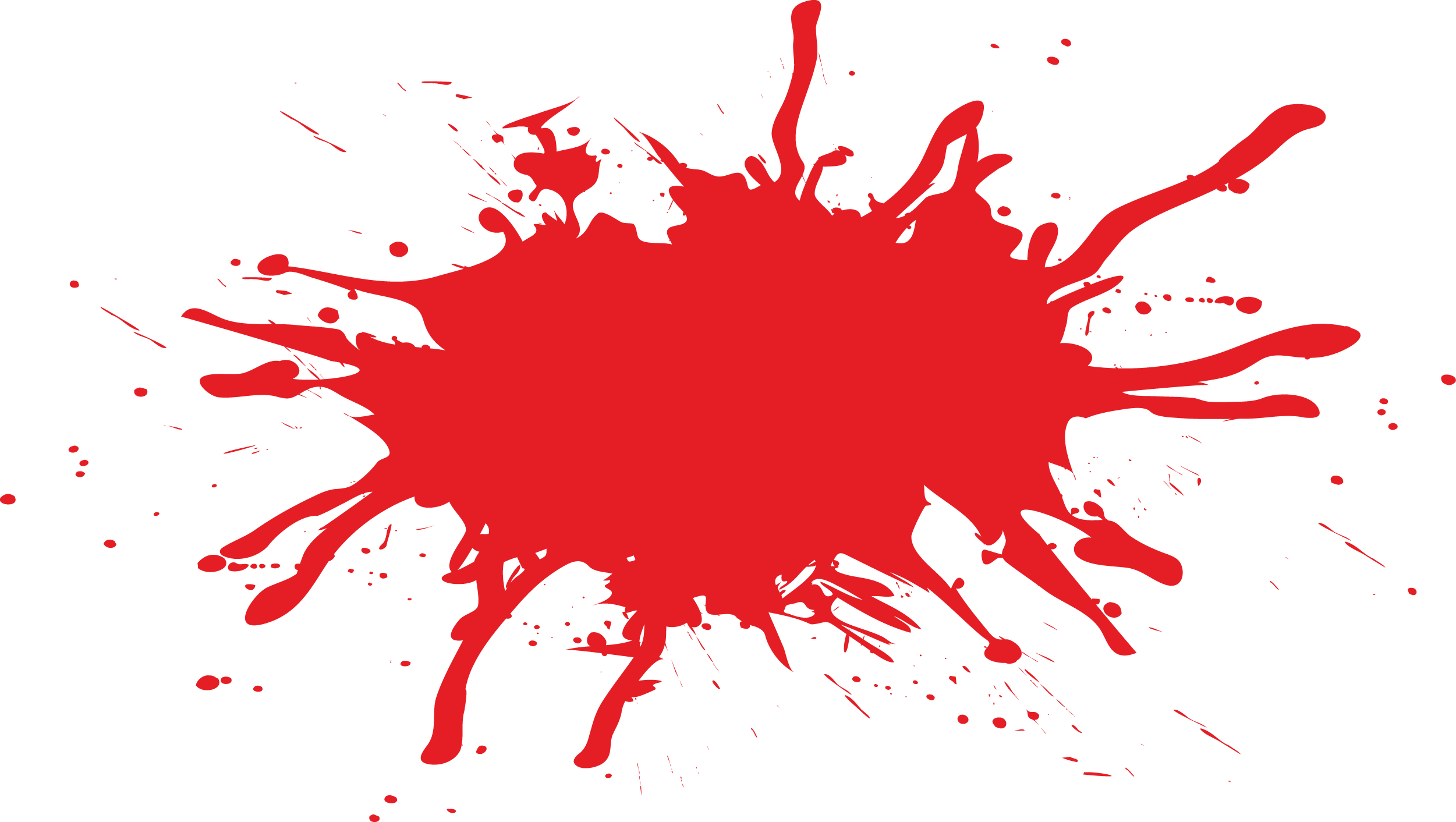 Blood Splash Png - Manchas De Sangre Vector (2501x1412)
