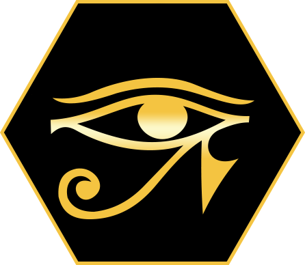 Hex Horus - Eye Of Ra Design Silver Plated Earrings (446x388)