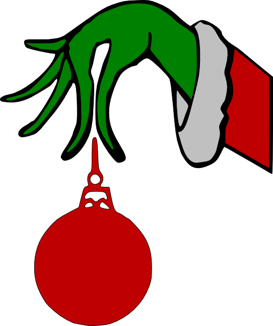 Grinch Hands, Silhouette Cameo Tutorials, Christmas - Grinch Countdown To Christmas Svg (542x646)